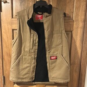 Tan Men's Work Vest